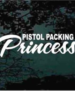 Pistol Packing Princess Decal sticker