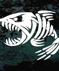 Angry Bonefish Decal Sticker