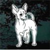 Chihuahua posing Dog Decal Sticker