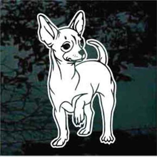 Chihuahua posing Dog Decal Sticker