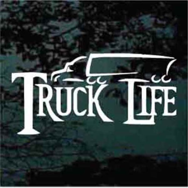 Truck Life Trucker decal sticker