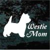 Westie Mom Dog Decal Sticker