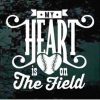 My heart softball baseball field decal sticker