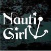 Nauti Girl anchor decal sticker