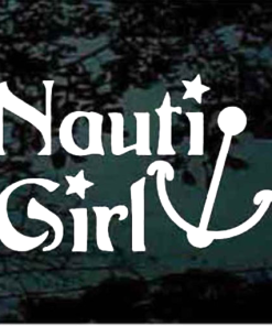 Nauti Girl anchor decal sticker