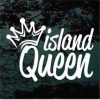 Island queen crown decal sticker