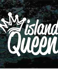 Island queen crown Decal Sticker