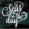 Seas the day nautical boating decal sticker