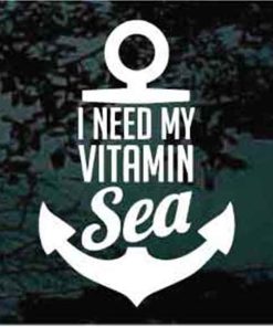 Need Vitamin sea anchor boating decal sticker