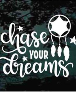 Chase your Dreams dreamcatcher decal sticker