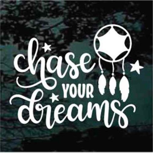 Chase your Dreams dreamcatcher decal sticker