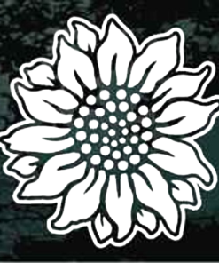 Sunflower flower window decal Sticker a2