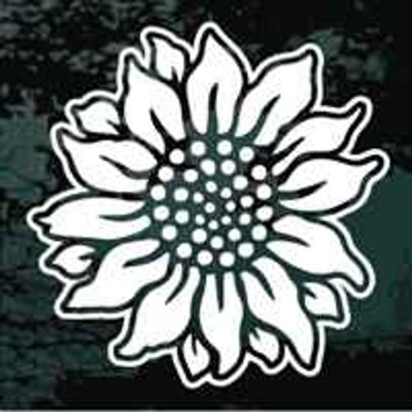Sunflower flower decal sticker a2