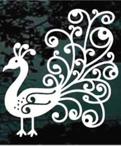 Peacock Decorative decal sticker