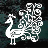 Peacock Decorative window decal Sticker