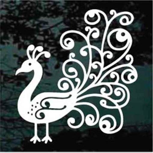 Peacock Decorative decal sticker