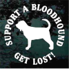 Bloodhound Dog Window Decal Sticker