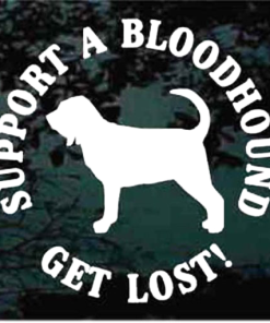 Bloodhound Dog Window Decal Sticker