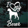 Love My Boxer Decal Sticker