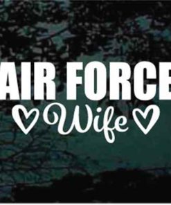 Air Force wife hearts decal sticker