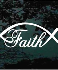 Christian Faith Fish Decal Sticker