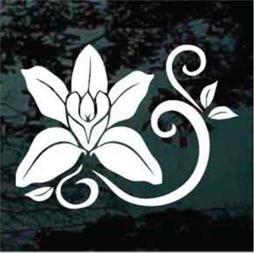 Orchid Flower Decal Sticker