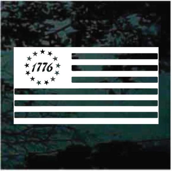1776 flag decal sticker