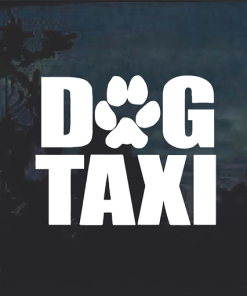 Dog TaxiDog Window Decal Sticker