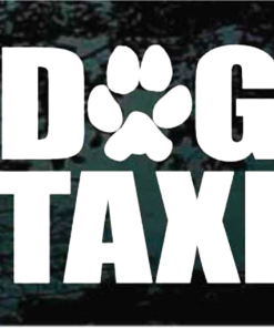 Dog TaxiDog Window Decal Sticker
