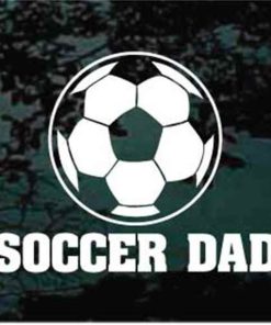 Soccer Dad Soccer Ball Decal Sticker