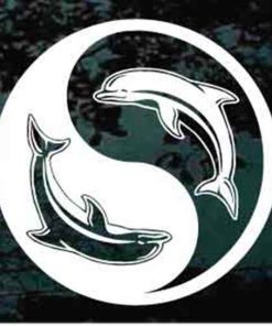 Dolphins yin yang Decal Sticker