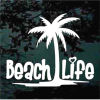 Beach life palm tree Decal Sticker