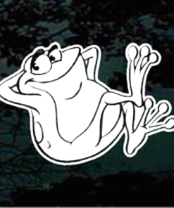 Frog Chillin window decal Sticker