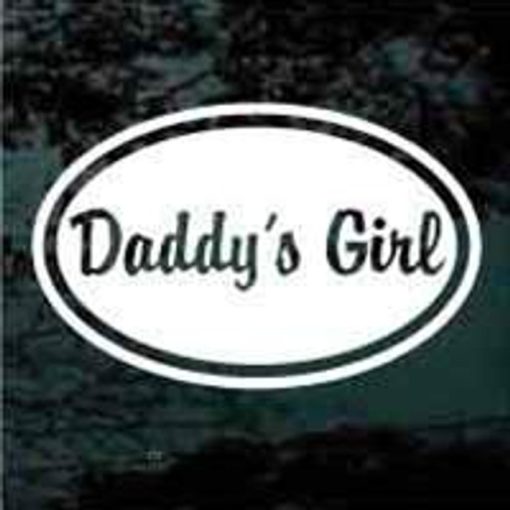 Daddy's Girl Oval Decal Sticker