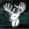 Deer Head Rack Decal Sticker