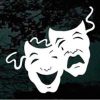 Drama Comedy tragedy mask decal sticker