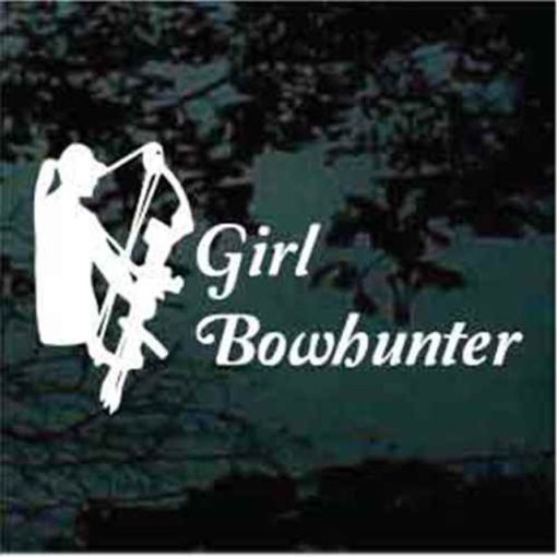 Girl Bowhunter decal sticker