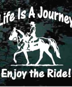 Life is a journey enjoy the rider horse decal sticker