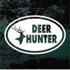 Deer Hunter Deer Bust oval decal sticker