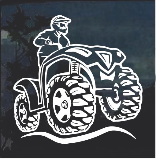 Atv 4 wheeler quad decal sticker