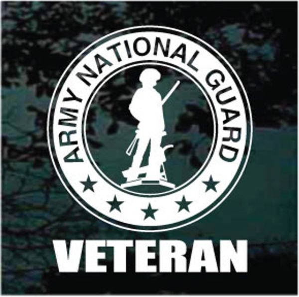 Army National Guard veteran decal sticker