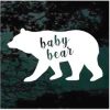 Baby Bear decal sticker