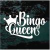 Bingo Queen crown decal sticker