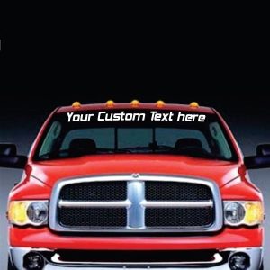 Custom Text Windshield Banner Decal Sticker