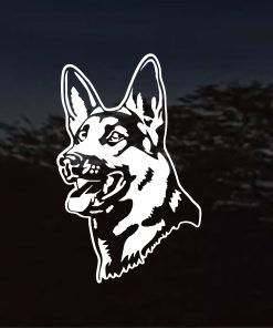 German Shepherd head decal sticker