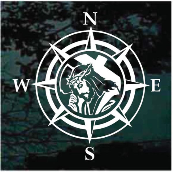 Jesus compass Decal Sticker