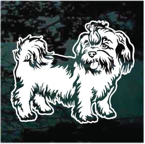 Sweet Shih Tzu Dog Decal Sticker_