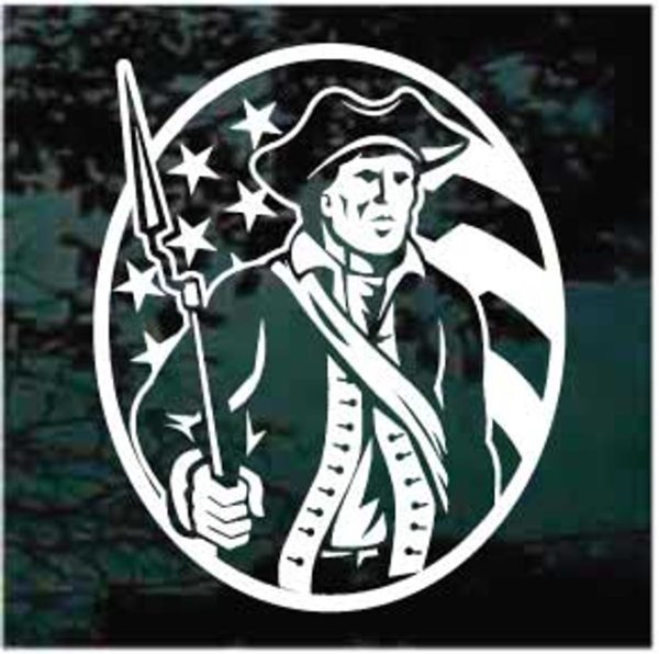Patriot American Flag decal sticker
