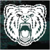 Bear Head window decal Sticker