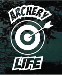 Archery Life bow arrow decal sticker